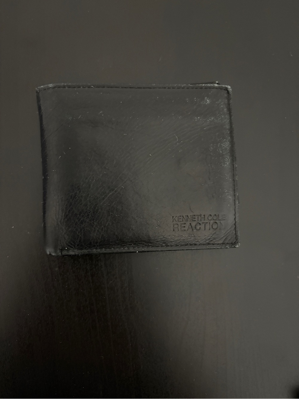 Kenneth Cole Reaction Men's Black Leather Bi-Fold Wallet